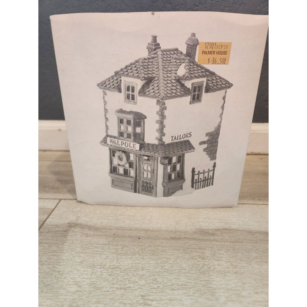 Department 56 Walpole Tailors Dickens Village Series Porcelain House 5926-9 1988